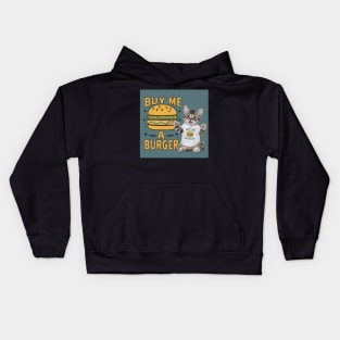 Buy Me A Burger - Cat Kids Hoodie